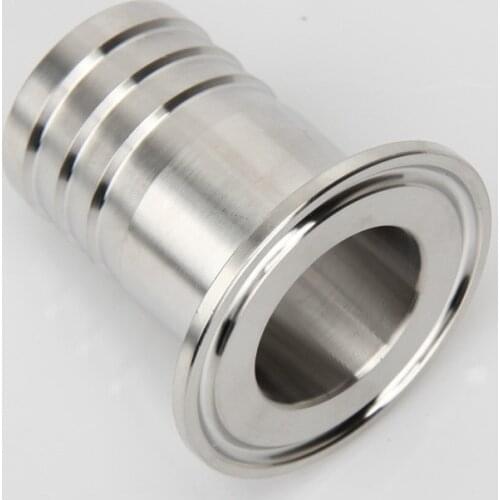 19mm-38mm Sanitary Stainless Steel Tri Clamp Hose Barb Adapter Hose Tails SS304