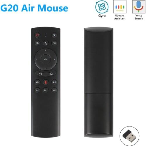 G20 2.4G wireless voice remote control for set-top box air mouse G20S Google voice search IR learning for X96 Mini H96 MAX X99