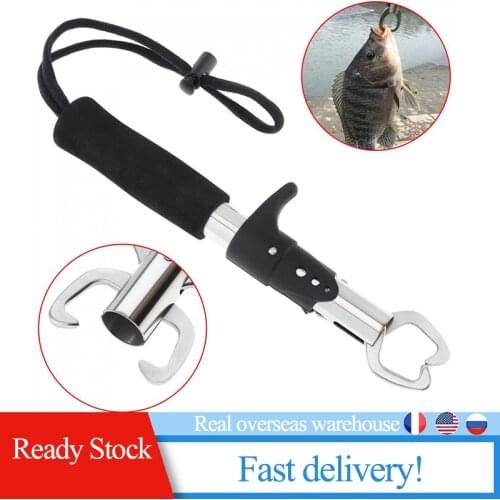 Fish Grip Lip Trigger Lock Gripper Clip Clamp Grabber Fish Pliers Grab Fishing Tackle Box Accessory Tool