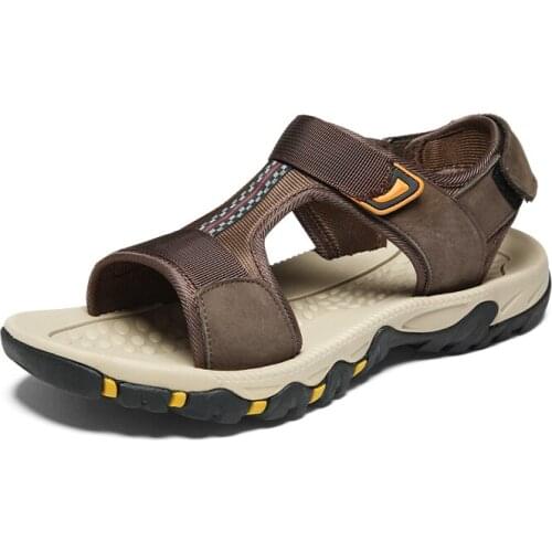 Summer Shoes Sandals for Men Outdoor Beach Sandals Flat Comfortable Fashion Mens Breathable Water Trekking Shoes 2020 Large Size