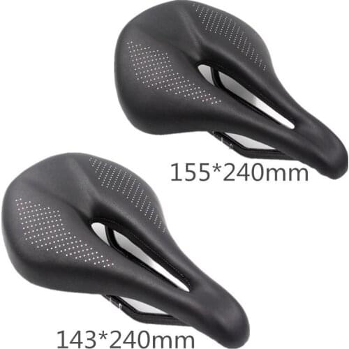 Bicycle Carbon Fiber Saddle 143mm/155mm Wide Hollow Ultralight Road Bicycle Saddle MTB Mountian Bike Seat Cushion Cycling Parts