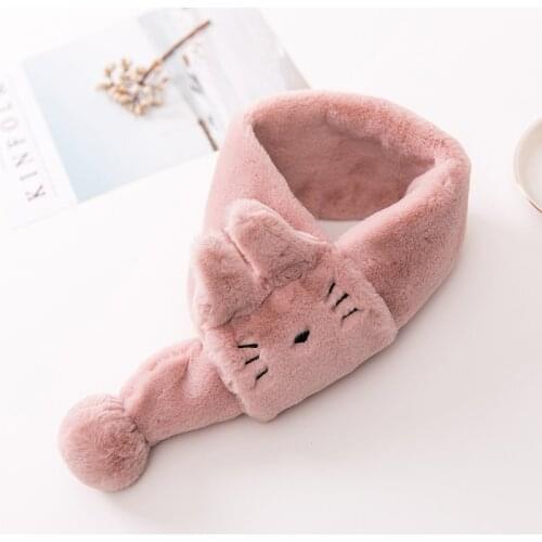 Cute Childrens Cat Autumn and Winter Boys and Girls Baby Cute Warm Scarf Children Scarf Cosplay 2021