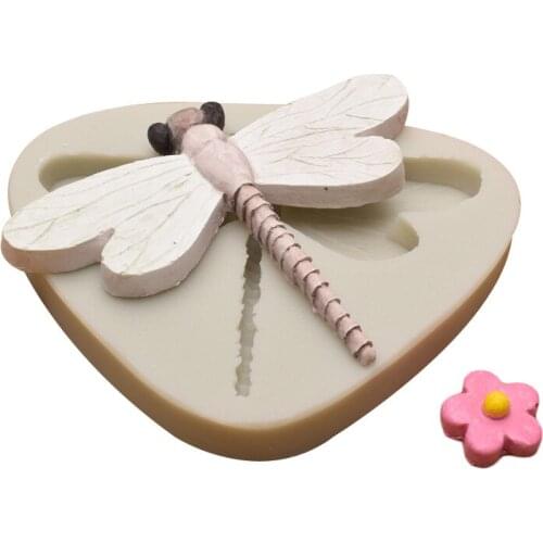 Craft Dragonfly Silicone Mold Fondant Cake Decorating Tools Cupcake Topper Candy Chocolate Gumpaste Molds Jewelry Resin Mould