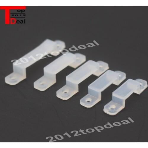 Silicon Clip for Fixing 8mm 10mm 16mm 20m 3528 5050 RGB & Single Color LED Strip