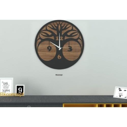 Decoration Living Room Wall Decor Home Living Room Decoration Deadwood Wall Clock Black Walnut