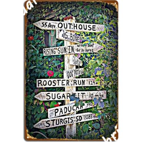 This Way That Way And The Other Metal Sign Cinema Kitchen Wall Decor Home Funny Tin Sign Posters