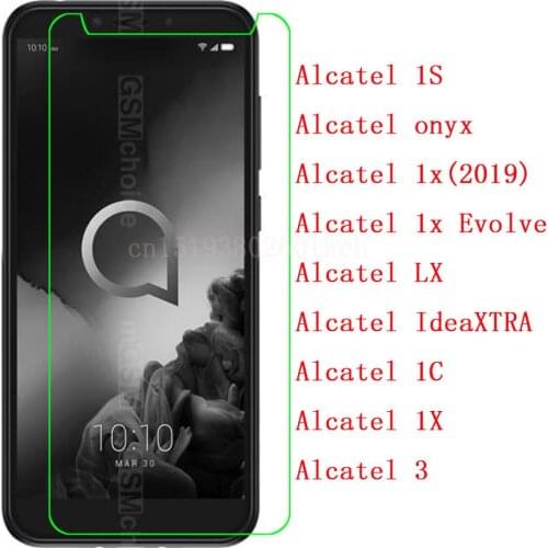 For Alcatel 1S onyx 1x(2019) Evolve LX IdeaXTRA 1C 1X 3 Protector Glass Phone Tempered Glass SmartPhone Front Film Screen