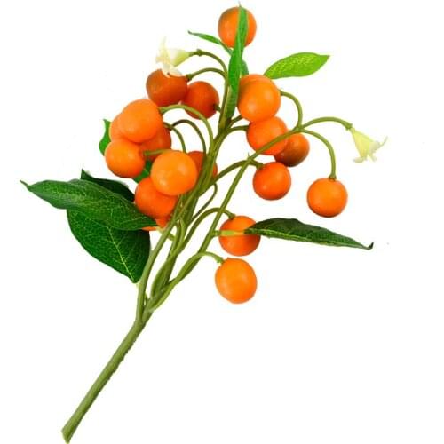 050 Simulation kumquat model fake fruit foam kumquat string branch plant wall decoration 28.5cm