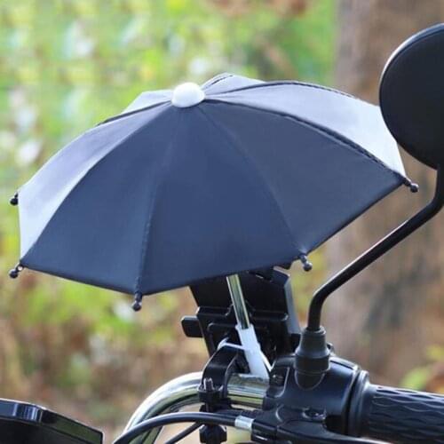 1 Pc Outdoor Bicycle Motorcycle Mount Holders Mobile Phone Sunshade Umbrella Decor