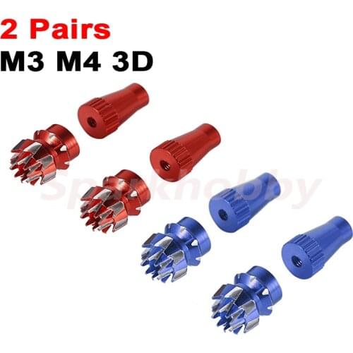 2PCS M3 M4 3mm 4mm 3D Rocker head Double layer Antislip Transmitter Stick for Futaba Walkera Wfly Radiolink 3mm remote control