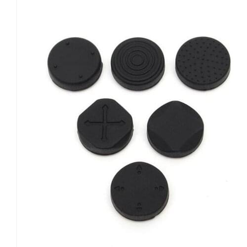 6 In 1 Silicone Thumbstick Grip Cap Analog Joystick Protective Cover Case For Sony PlayStation Psvita PS Vita PSV 1000/2000 Slim