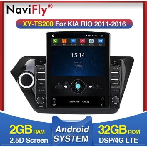 2+32G DSP 4G LTE WIFI 9.7” Android For KIA RIO 3 4 2010 to 2016 2017 Car Multimedia Video Player Navigation GPS Autoradio Stereo