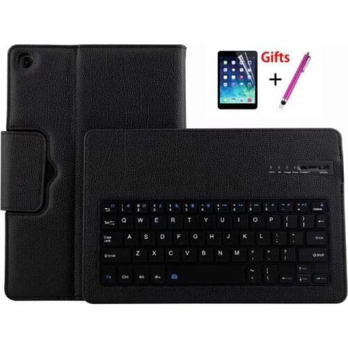 Case for Huawei MediaPad M5 10 Pro Detach Wireless Bluetooth Keyboard Cover for M5 10.8 CMR-W09 CMR-AL09 Litchi Pattern+Pen+Flim