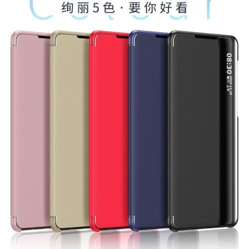 Sleep Wake Up Window Flip Case for Huawei P20 Pro Lite HuaweiP20 P 20 P20Pro P20Lite Leather Phone Stand Clear View Smart Covers