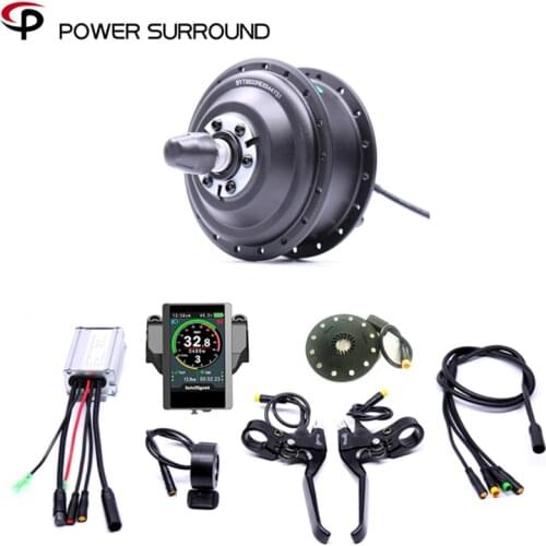 Color display Waterproof Electric 36v350w Front/rear Bike Conversion Kit Brushless Hub Motor wheel bicycle With Ebike System