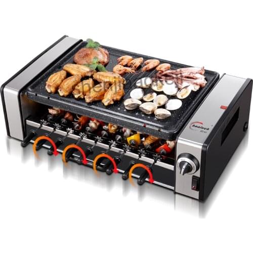 Household no-smoke barbecue pits Electric Grill Large capacity Grilling machine Korean-type commercial electric grills &griddles