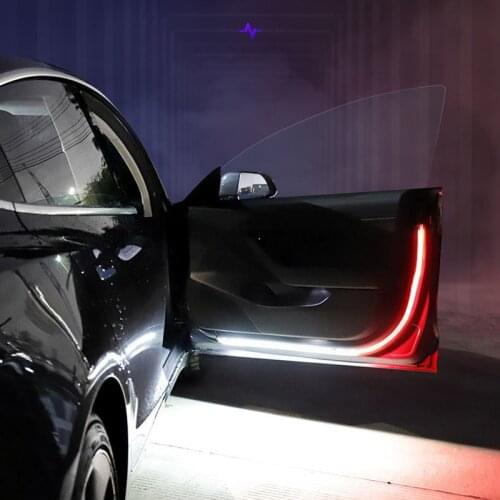 Car Door Welcome Light Strips Ambient Led Lamps For Cars Auto Interior Decorative Guide Opening Anti Collision Safety Strip