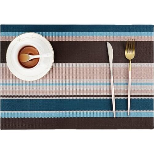 Environmental protection European PVC anti slip and heat insulation Western food mat for bowl, plate, cup, table