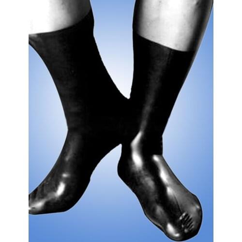 Fetish latex socks unisex rubber sock different color