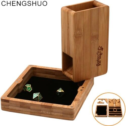Chengshuo Magnet adsorption type combination dice tower, natural dice making, including the dice tower, dice tray, and dice box