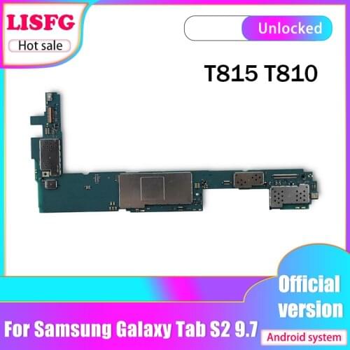 Official Andorid Original unlocked For Samsung Galaxy Tab S2 T815 T810 T819 T813 motherboard with full chip mainboard logicboard