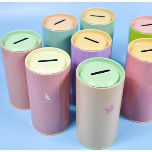 Animal Candy Color Piggy Bank Metal Piggy Bank Cute Sundries Cans Storage Cans Gift Cans Home Decor Money Box