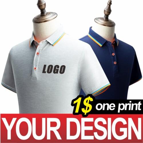 NSLP Customized Embroidery Printed LOGO Workwear Mens and Womens Same Lapel Business Polo Shirt Heat-resistant Breathable Top