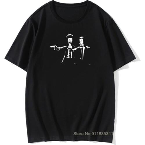 Beavis & Butthead Pulp Fiction T Shirts Mens Humorous T Shirts Beavis and Butthead New Design HipHop Tops T Shirt Tops Tee