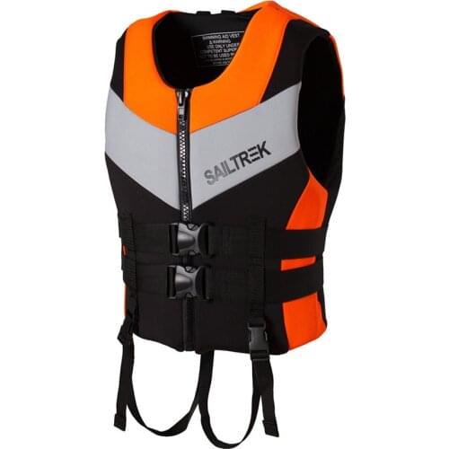 Neoprene life jacket adult children outdoor rafting fishing swimming professional safety life vest kayak snorkeling suit