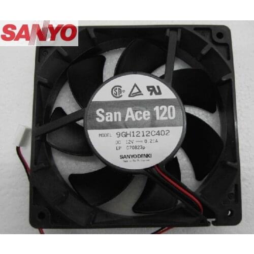Original For Sanyo 9GH1212C402 12025 12cm DC12V 0.21A Dual Ball Quality Assurance Cooling Fan