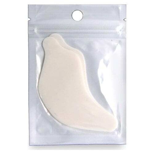 1 Pair Reusable White Silicone Soft Eye Pad Patch Eyelash Extensions Application Eyelashes Patches