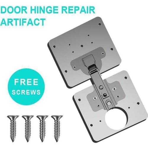 Durable Easy Install Hinge Repair Plate Straight Bracket For Cabinet Furniture Drawer Stainless Steel Plate Repair Accessory