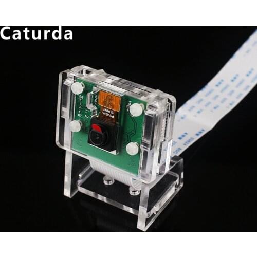 Raspberry Pi 4 Camera Module 5MP Raspberry Pi 3 1080P 720P Video Camera + Acrylic Holder for Raspberry Pi 4 / 3B Plus/ 3B Camera