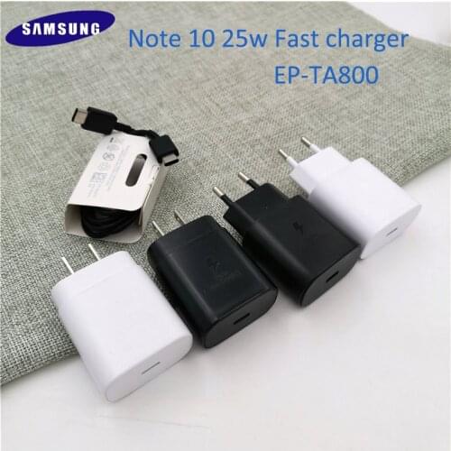 Samsung Original 25W USB-C Super Fast Charger For Samsung Galaxy Note 10 Note10 plus Note10+ A90 A8S Fast Charging Wall Charger