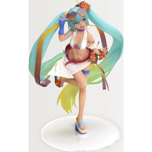 SEGA Black Skin Girl Tropical Summer Scenery Model Figure Toy