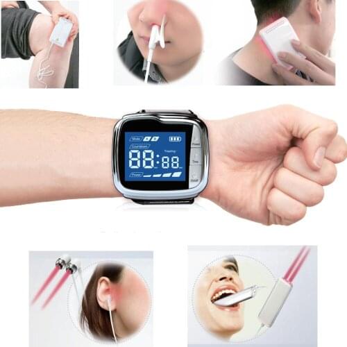 TV Shopping Hot Sale LLLT Cold Laser Physical Therapy Apparatus Wrist Watch for Diabetics,Tinnitus,Pain in Throat