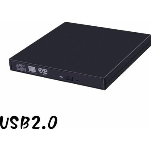 External USB 2.0 Optical Drive Double Layer 8X DVD RAM RW DL Burner 24X CD-R Writer Black for Dell Sony Toshiba Laptop New
