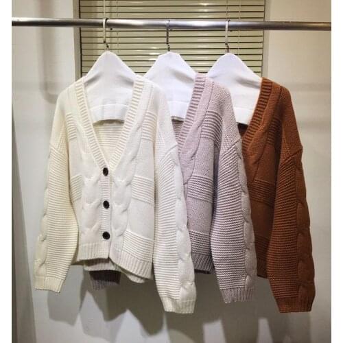 Sweaters cardigan women 2020 autumn winter new fashion runway designer high quality casual single breasted cashmere knitting