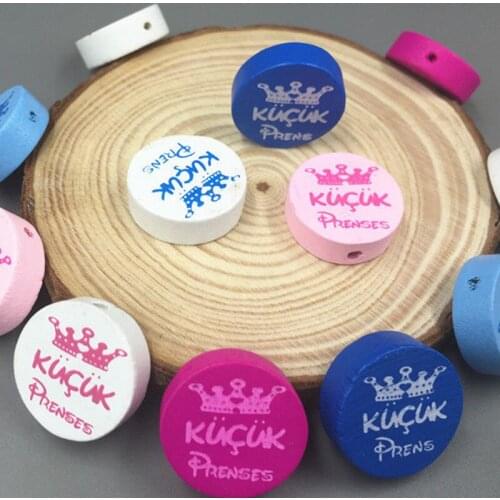 DIY 100PCS Wooden Mix-Color Round Loose Beads craft beads Necklace Make Accessories 20mm