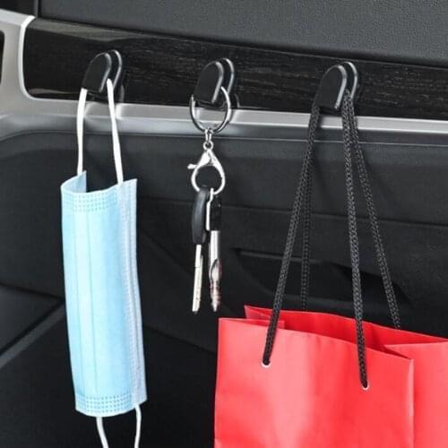 4Pcs Car Hooks Organizer Storage Auto Fastener Clip for Skoda Octavia A2 A5 A7 Fabia Rapid Superb Yeti Roomster