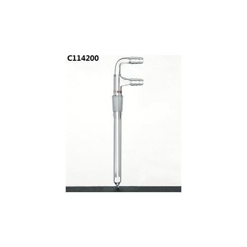 C114200: synthware,Condenser, Cold Finger, With Drip Tip, Joint:24/40, Length Below Joint:200mm. Hose O.D.:10mm