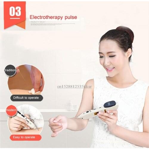 Digital Electric Acupuncture Pulse Device Massage Pen Activate Meridian Joints Pain Relief Pointer Detector Meridian Energy Pen