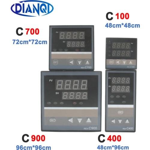REX-C100 C400 C700 C900 Digital PID Temperature Controller Thermostat SSR or Relay output 72x72 48x48 48x96