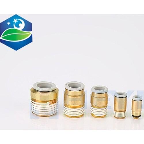 KQ2S 6 8-12mmPneumatic round with hexagonal socket head male connector straight through trachea joint thread Quick Joint Fitting