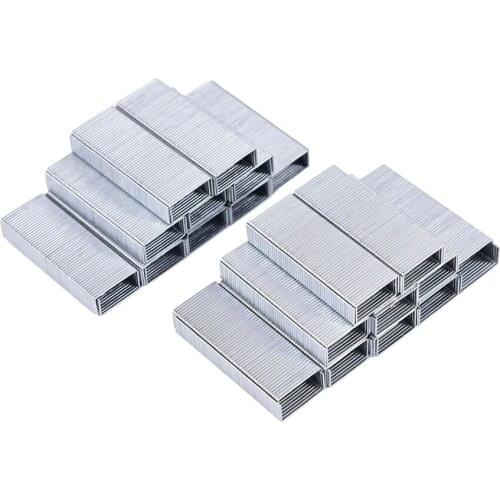 Creative Silver Stainless Steel Staples Office Binding Supplies Dropshipping 1000Pcs Consuming Supplies 1 Pack 12#:12*5mm