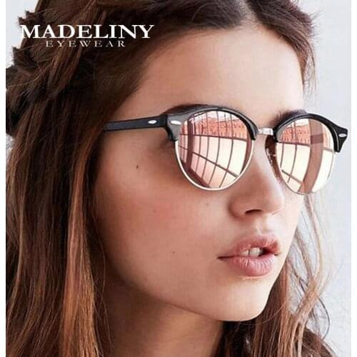 MADELINY Brand Desiger Polarized Sunglasses Women Retro Round Sunglasses Men UV400 Outdoors Men Sun Glasses MA339
