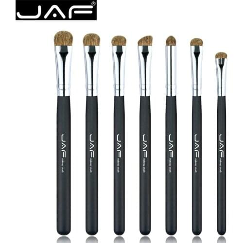 7pcs/set Eyeshadow Makeup Brushes Set 100% Natural Animal Hair Eye Shadow Cosmetics Blending Soft Make Up Brush Tool Kit JE07PY