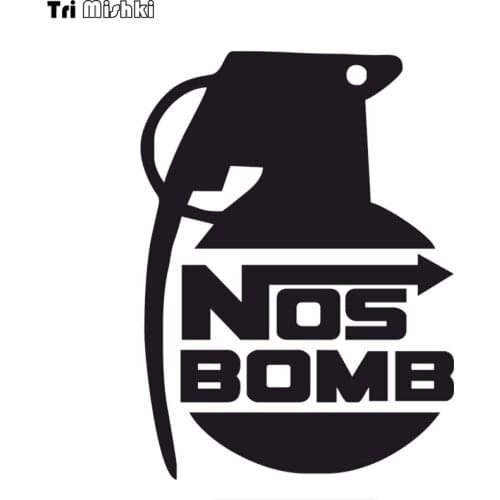 Tri Mishki HZX1121# NOS bomb car sticker funny Vinyl Decals Motorcycle Accessories Stickers