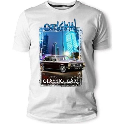 T-Shirt Opel Diplomat Classic Lila Schwarz Auto New 2019 Popular Famous Brand Brand High-Quality O Neck Shirt