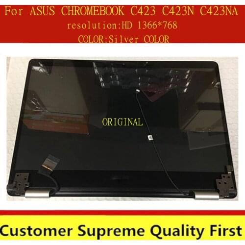 ORIGINAL 14 INCH Laptop Lcd Assembly Touch Screen For ASUS CHROMEBOOK C423 C423N C423NA HD 1366*768